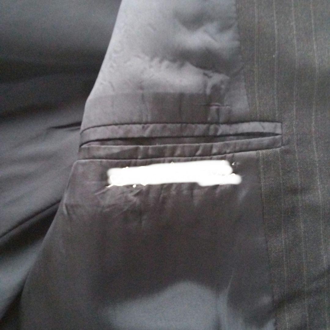 アルマーニ黒 ストライプ スーツ