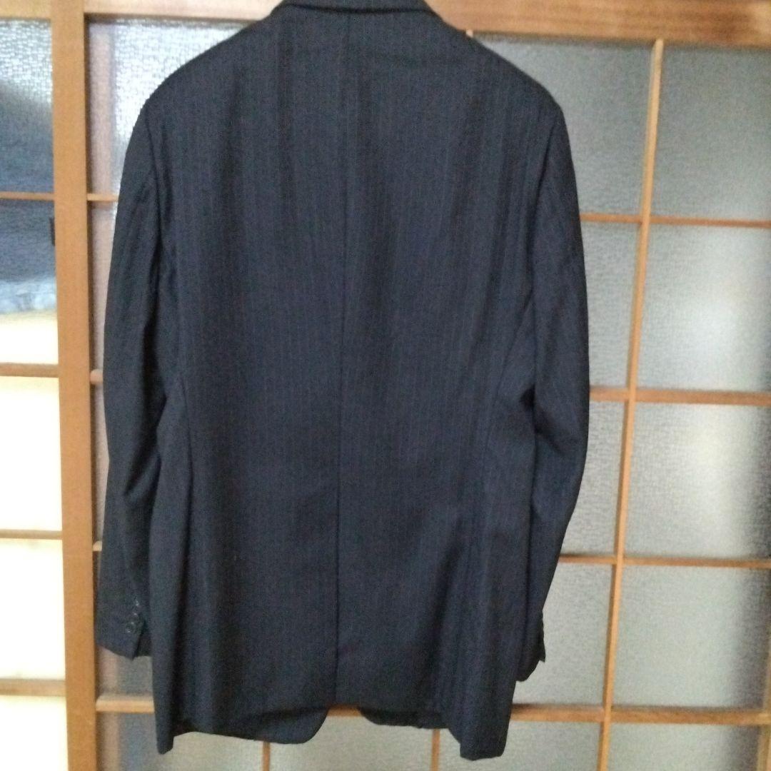 アルマーニ黒 ストライプ スーツ