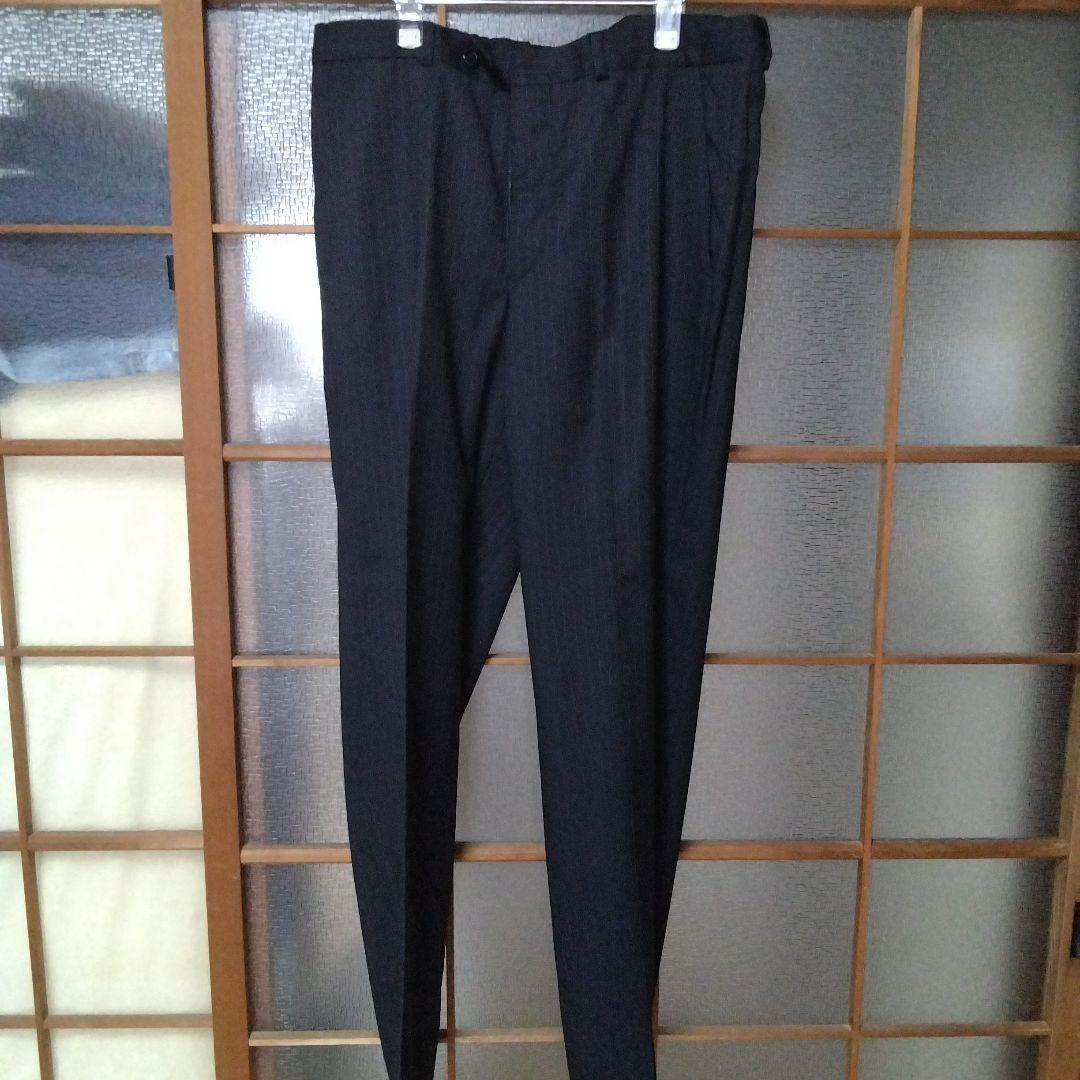 アルマーニ黒 ストライプ スーツ