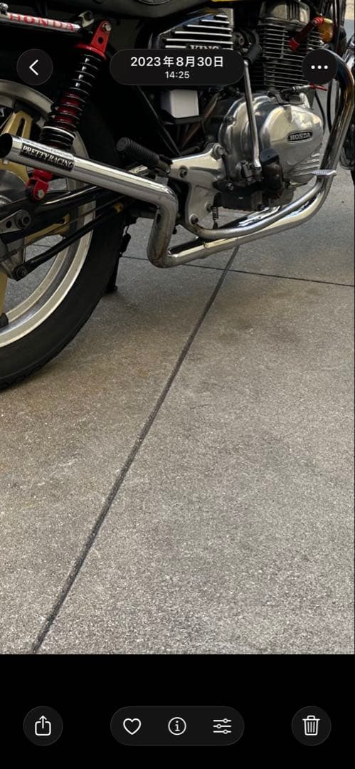 ホーク CB250T CB400T プリティー 42.7パイ スリム菅　　　送込