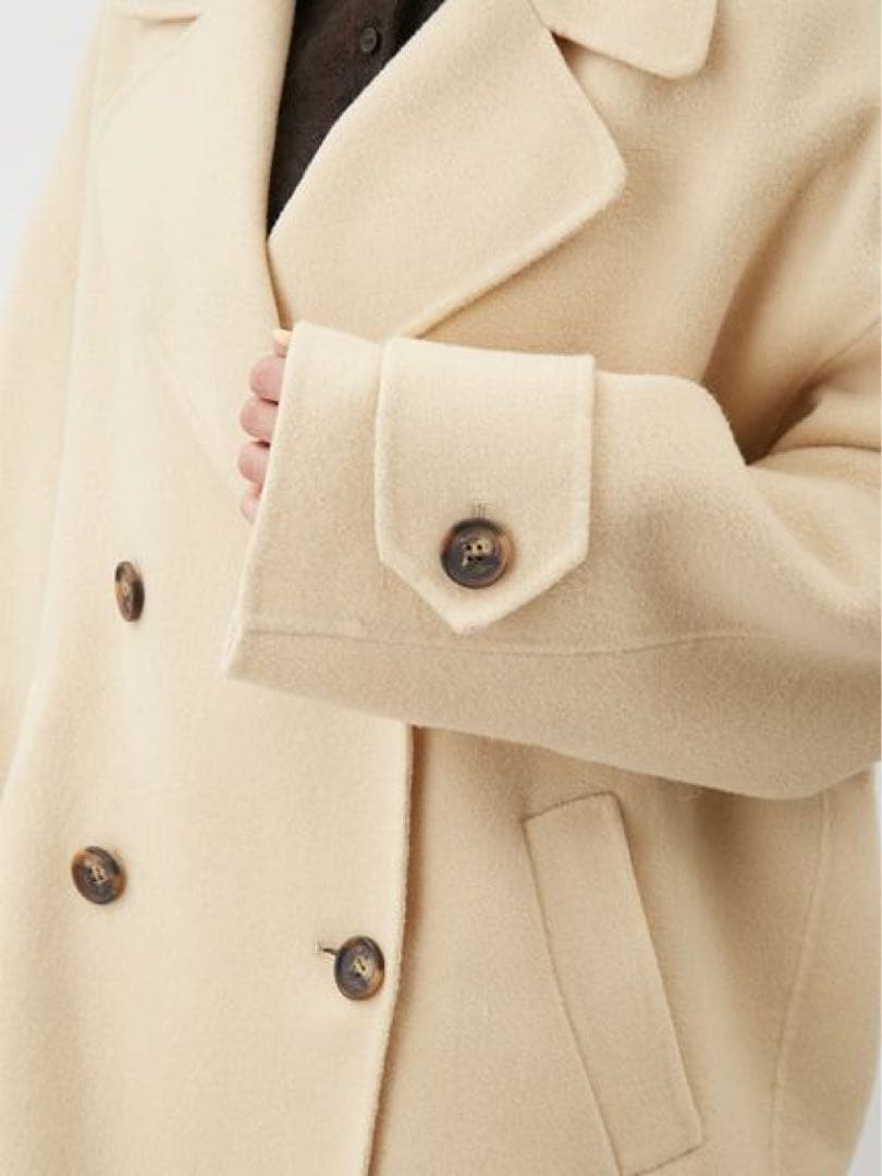 お値下げ♡ミラオーウェン　woolコクーンシルエットピーコート