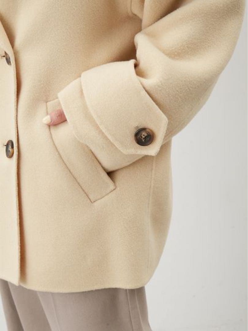 お値下げ♡ミラオーウェン　woolコクーンシルエットピーコート