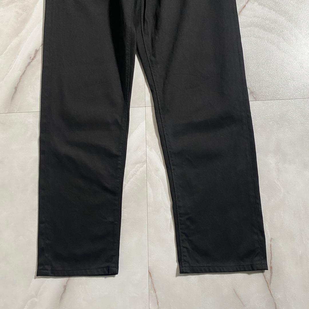 A18521 ウエアハウス 1096 ブラックピケパンツ W30