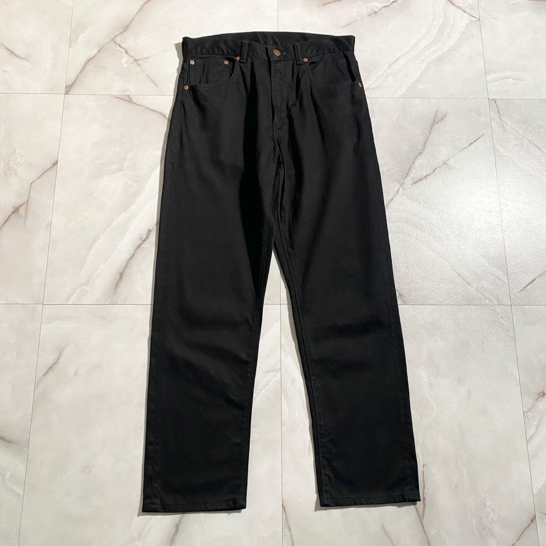 A18521 ウエアハウス 1096 ブラックピケパンツ W30