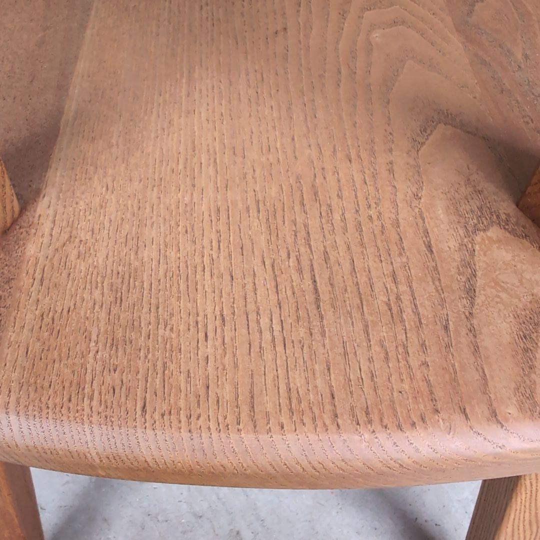 ダイニングチェア 2脚セット タモ無垢 食堂椅子 木製