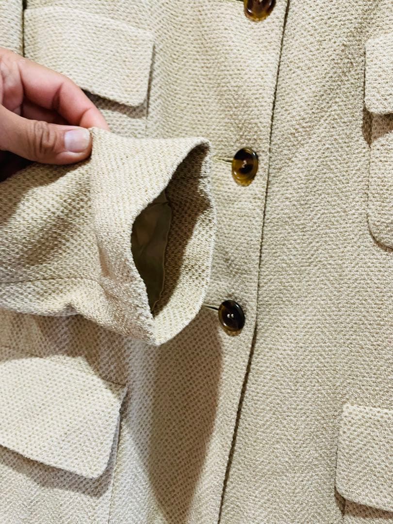 old グッチ GUCCI ジャケット テーラード 40(L) ベージュ