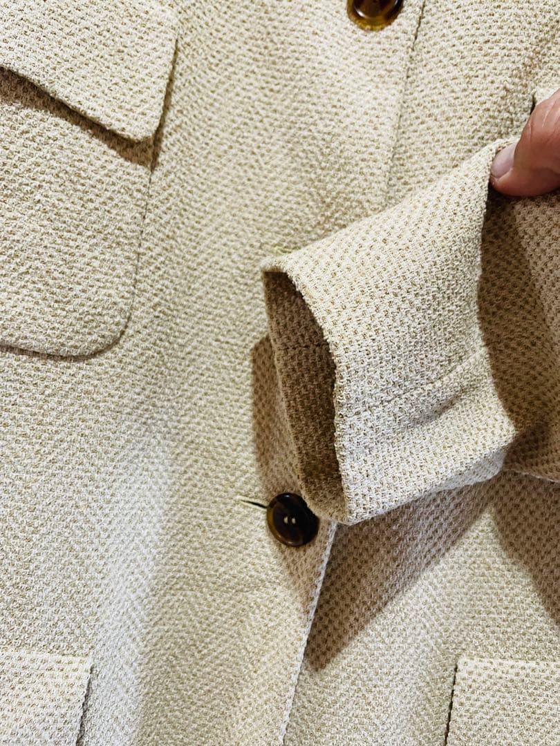 old グッチ GUCCI ジャケット テーラード 40(L) ベージュ