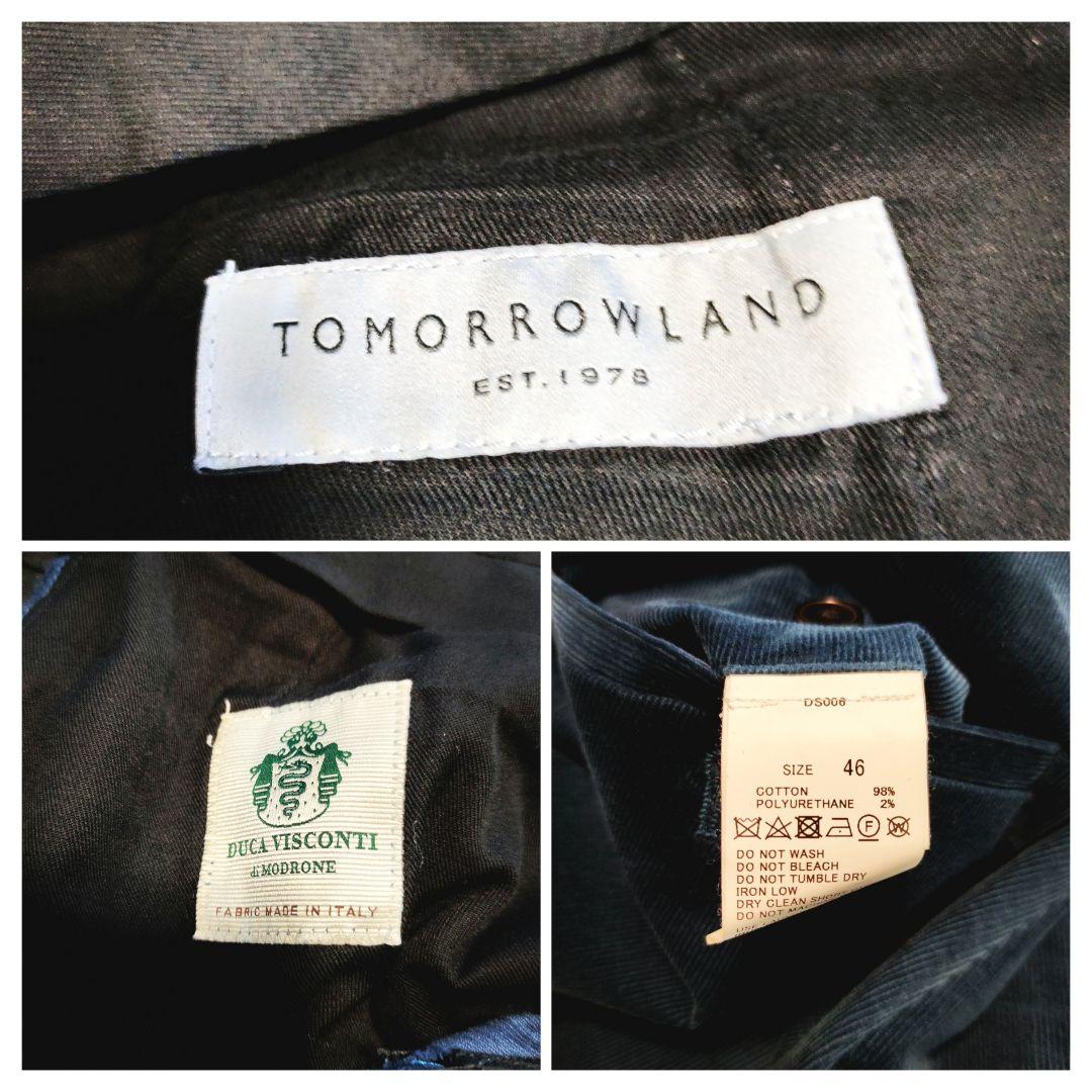 トゥモローランド セットアップ スーツ ネイビー コットン イタリア製生地 希少