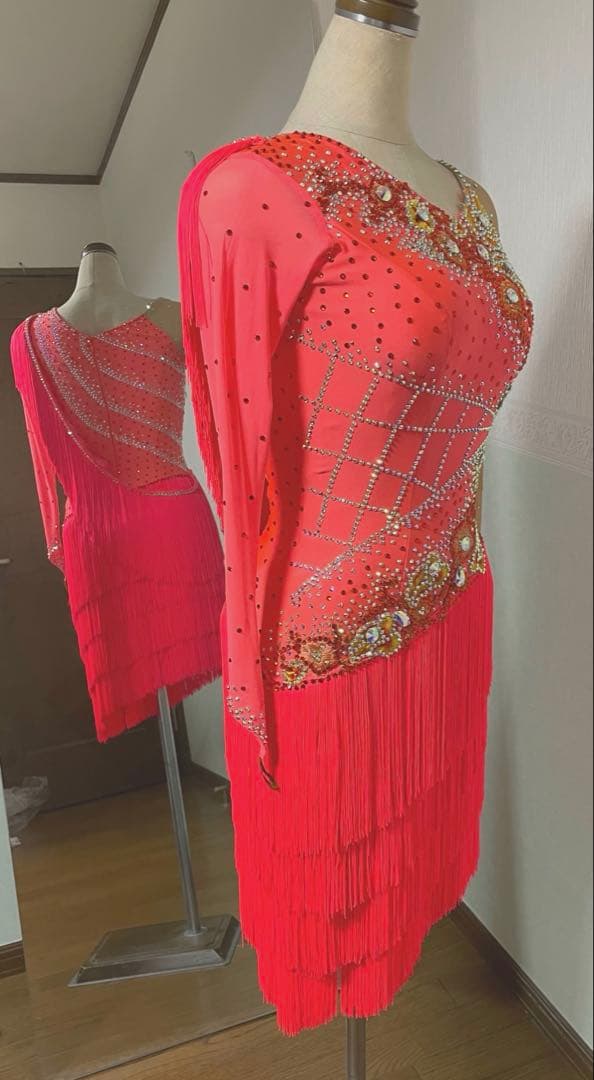 社交ダンスドレス フリンジ　ラテンドレス　新品