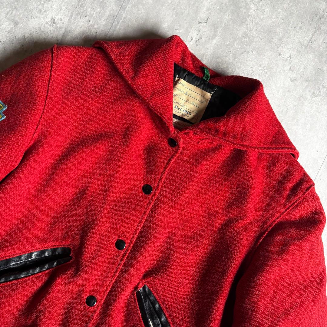 【70-80s vintage】スタジャン　セーラー　ブルゾン　短丈　古着