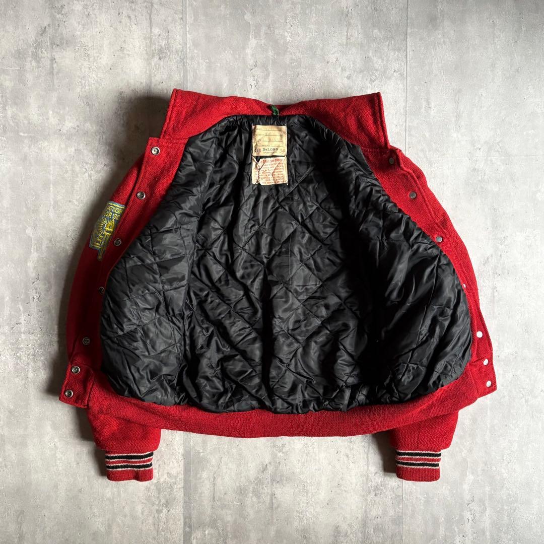 【70-80s vintage】スタジャン　セーラー　ブルゾン　短丈　古着