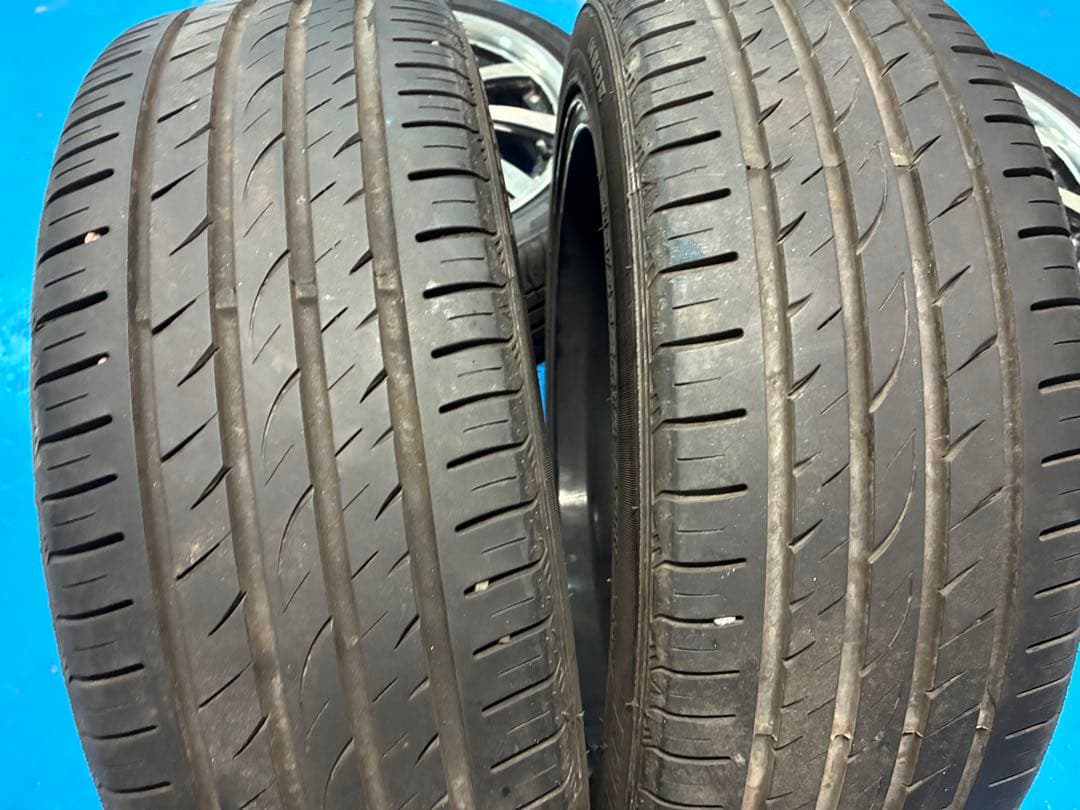 4本セット タイヤ2本新品　215/45/18 5×114.3 7J オフ38