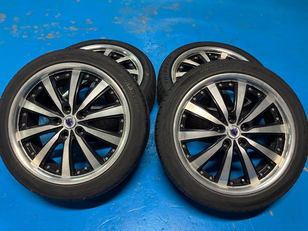 4本セット タイヤ2本新品　215/45/18 5×114.3 7J オフ38