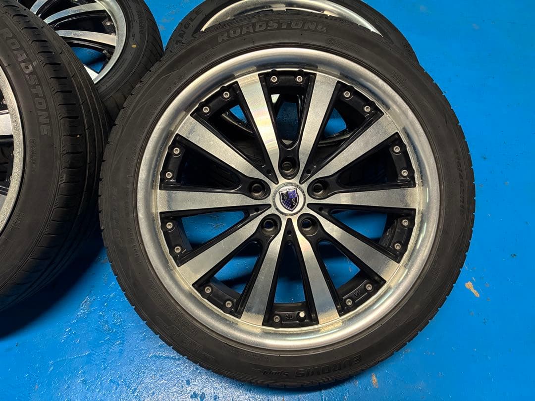 4本セット タイヤ2本新品　215/45/18 5×114.3 7J オフ38