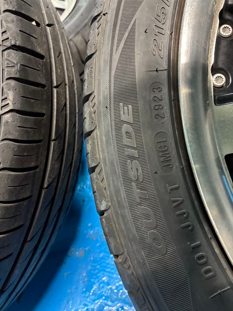 4本セット タイヤ2本新品　215/45/18 5×114.3 7J オフ38