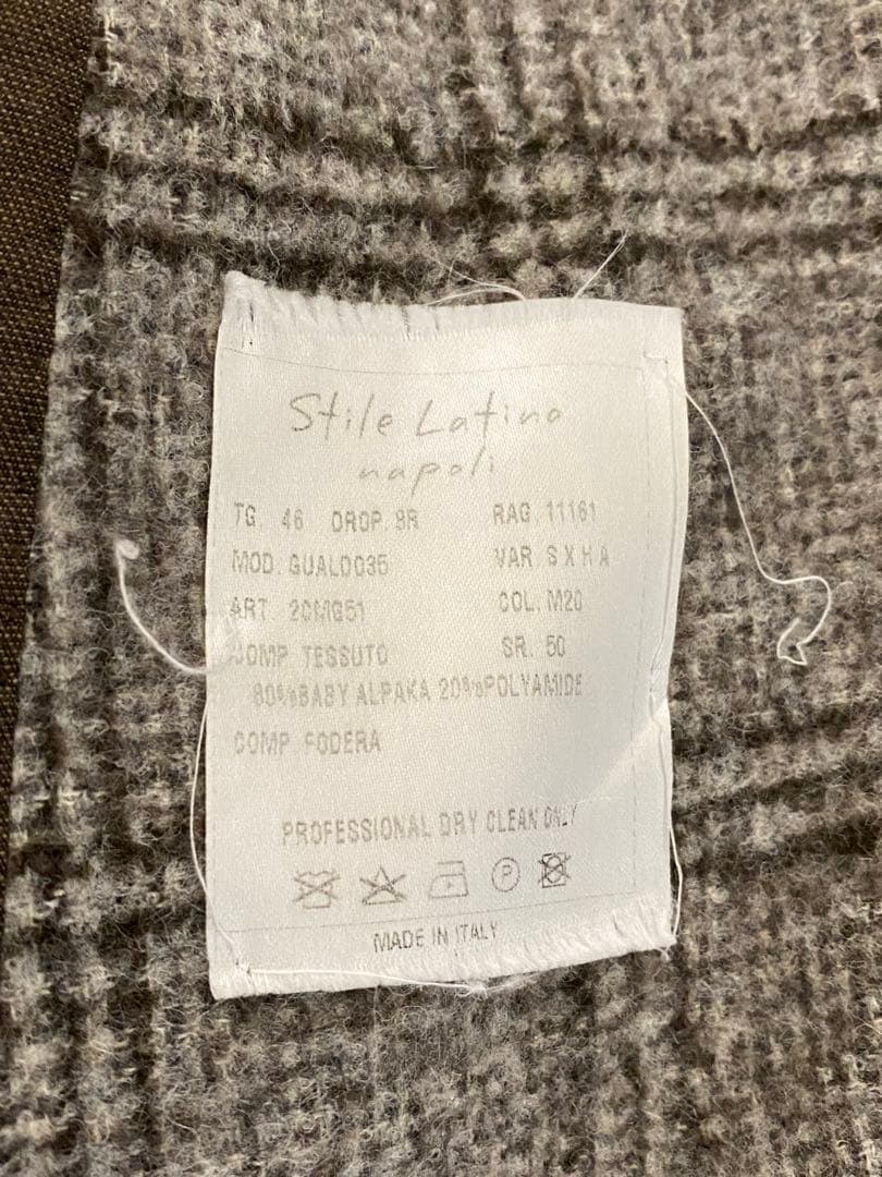 秋冬 Stile Latino（スティレラティーノ）アルパカジャケット