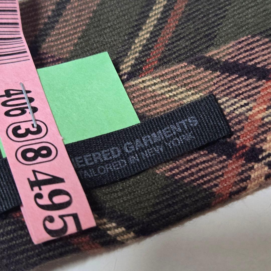 【USA製】エンジニアードガーメンツ オリーブ チェック ネクタイ★