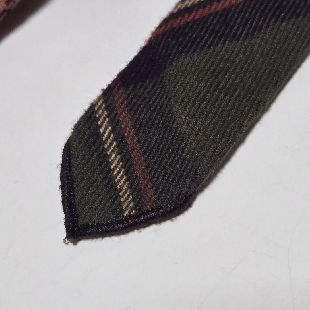 【USA製】エンジニアードガーメンツ オリーブ チェック ネクタイ★