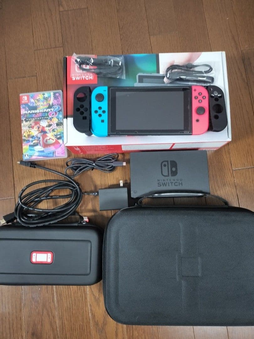 【マリオカート付】Switch 本体セット+収納ケース付
