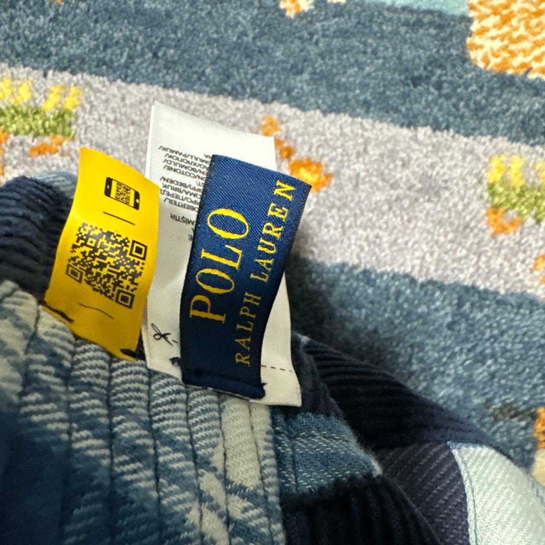 POLOラルフローレン リバーシブル パッチワーク バケットハット M 58cm