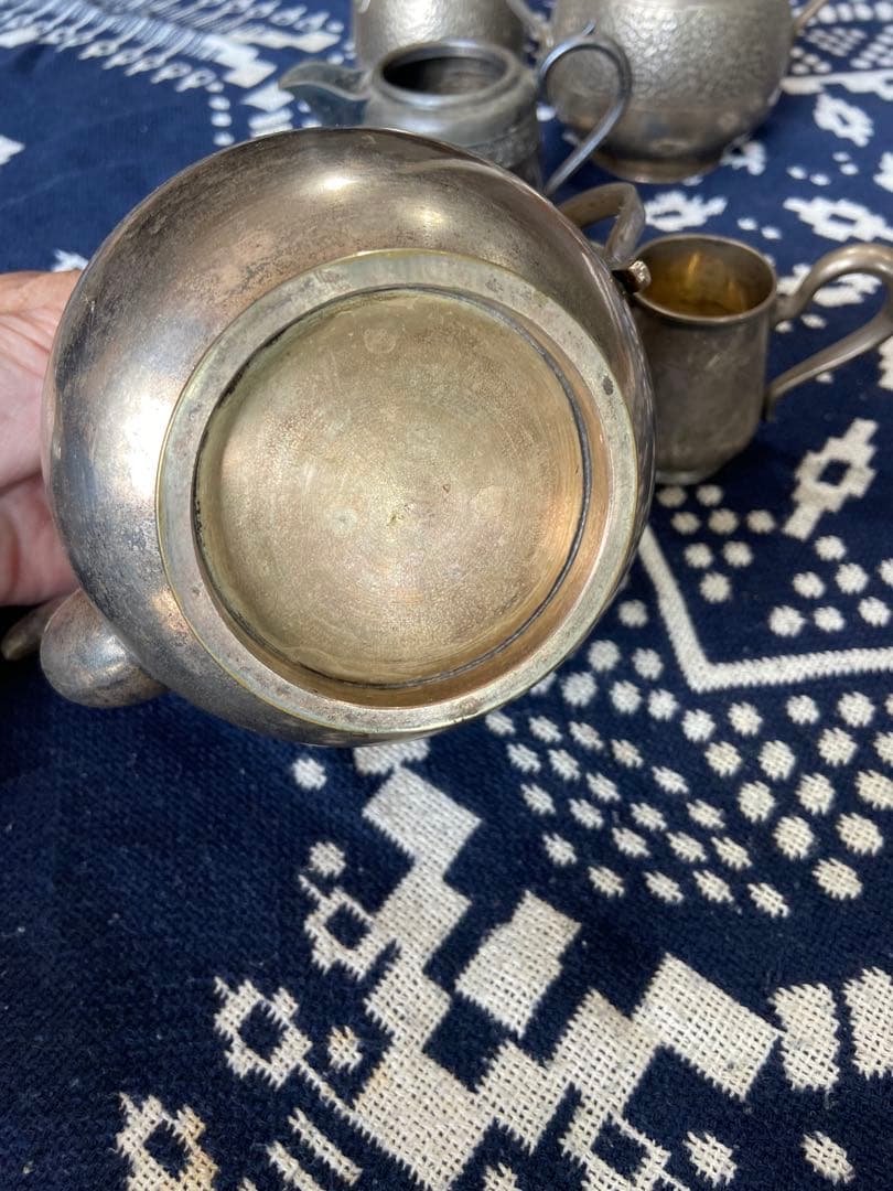 刻印有　アンティーク　ティーセット　ティーポット