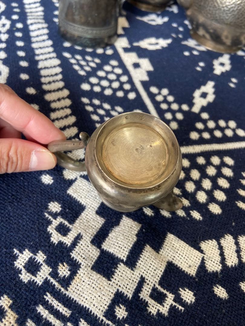 刻印有　アンティーク　ティーセット　ティーポット