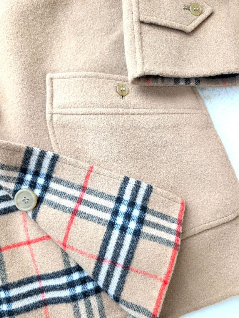 美品 バーバリー リバーシブルコート ノバチェック ダブルフェイス 三陽商会