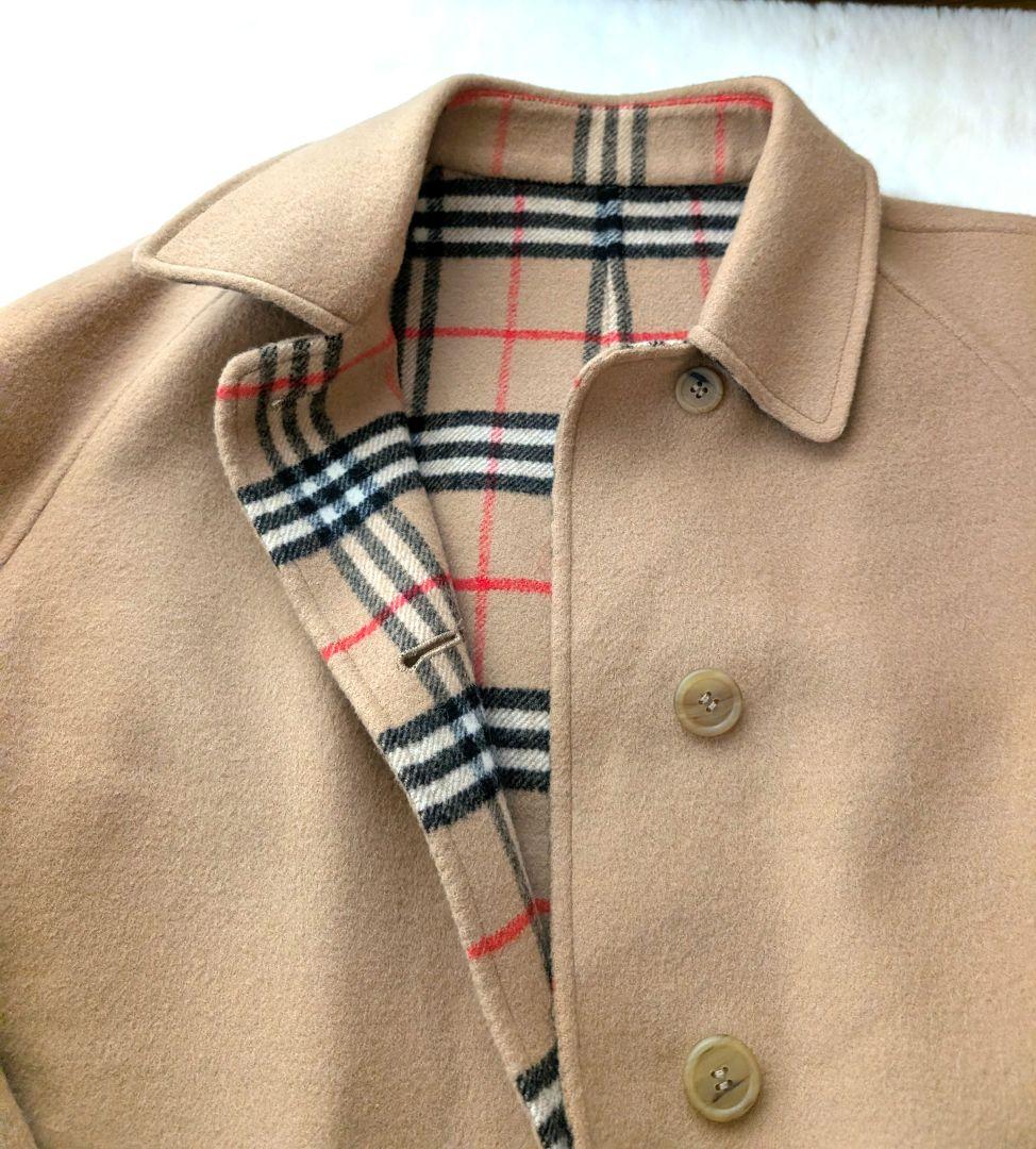 美品 バーバリー リバーシブルコート ノバチェック ダブルフェイス 三陽商会