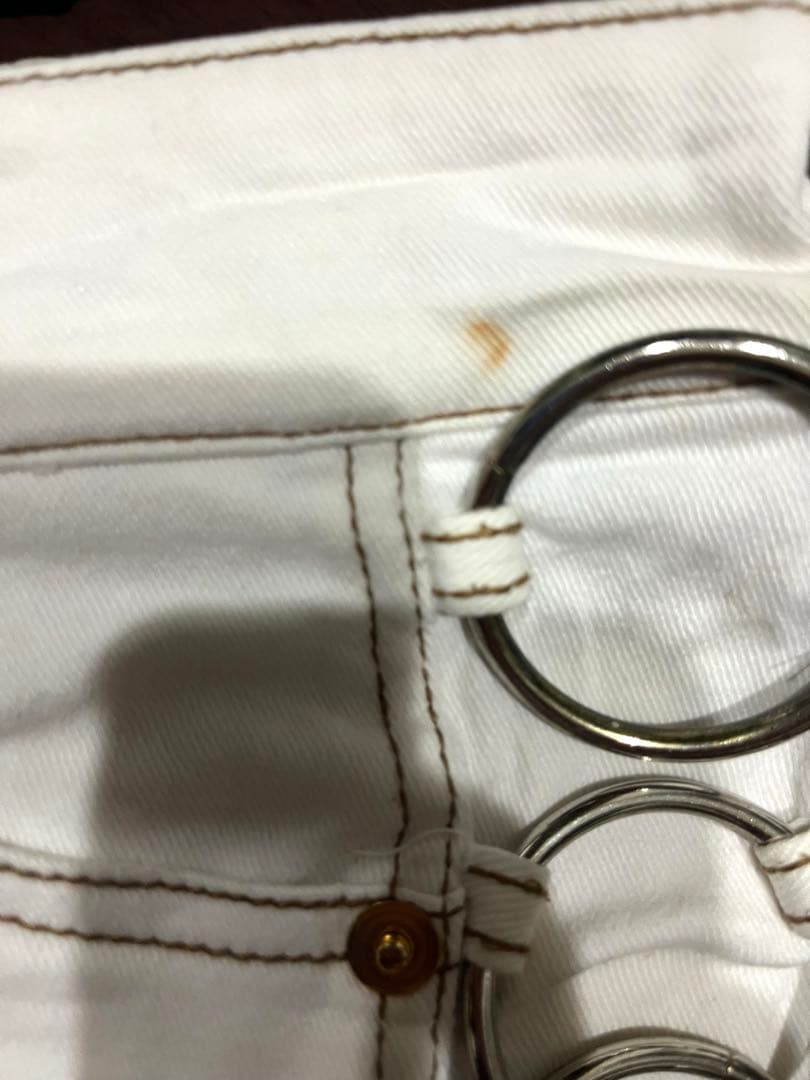 d.i.a. ショートパンツ ホワイト リング付き