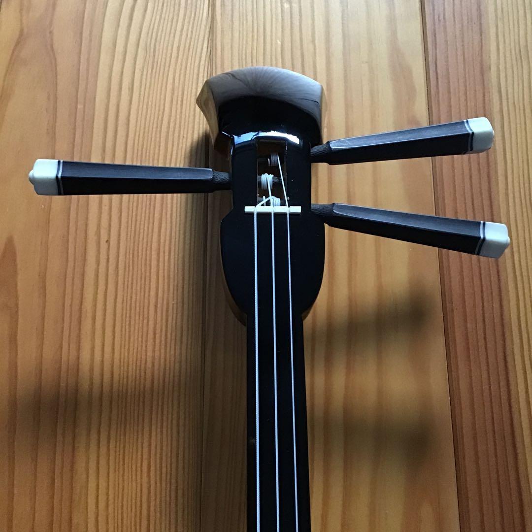 沖縄　三線セット　人工皮　ケース付き