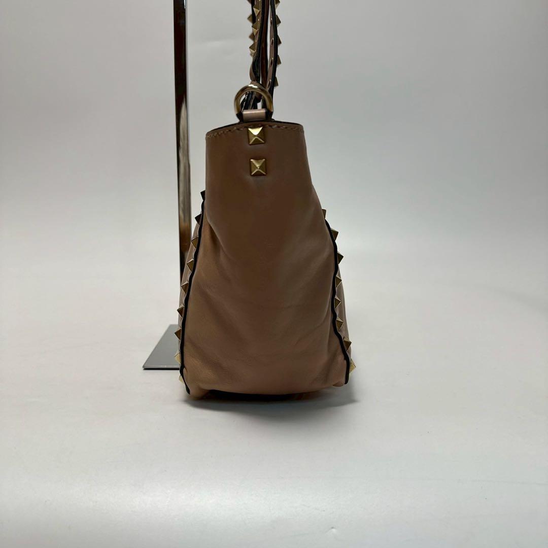 q12【美品】保存袋　領収書付　ヴァレンティノ　ロックスタッズ2wayショルダー