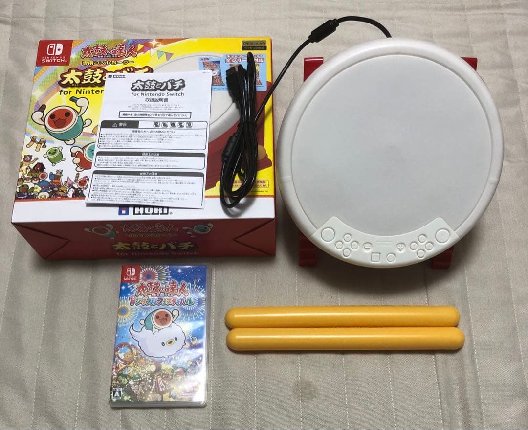 【 Nintendo Switch 】太鼓の達人 ソフト&太鼓とバチのセット