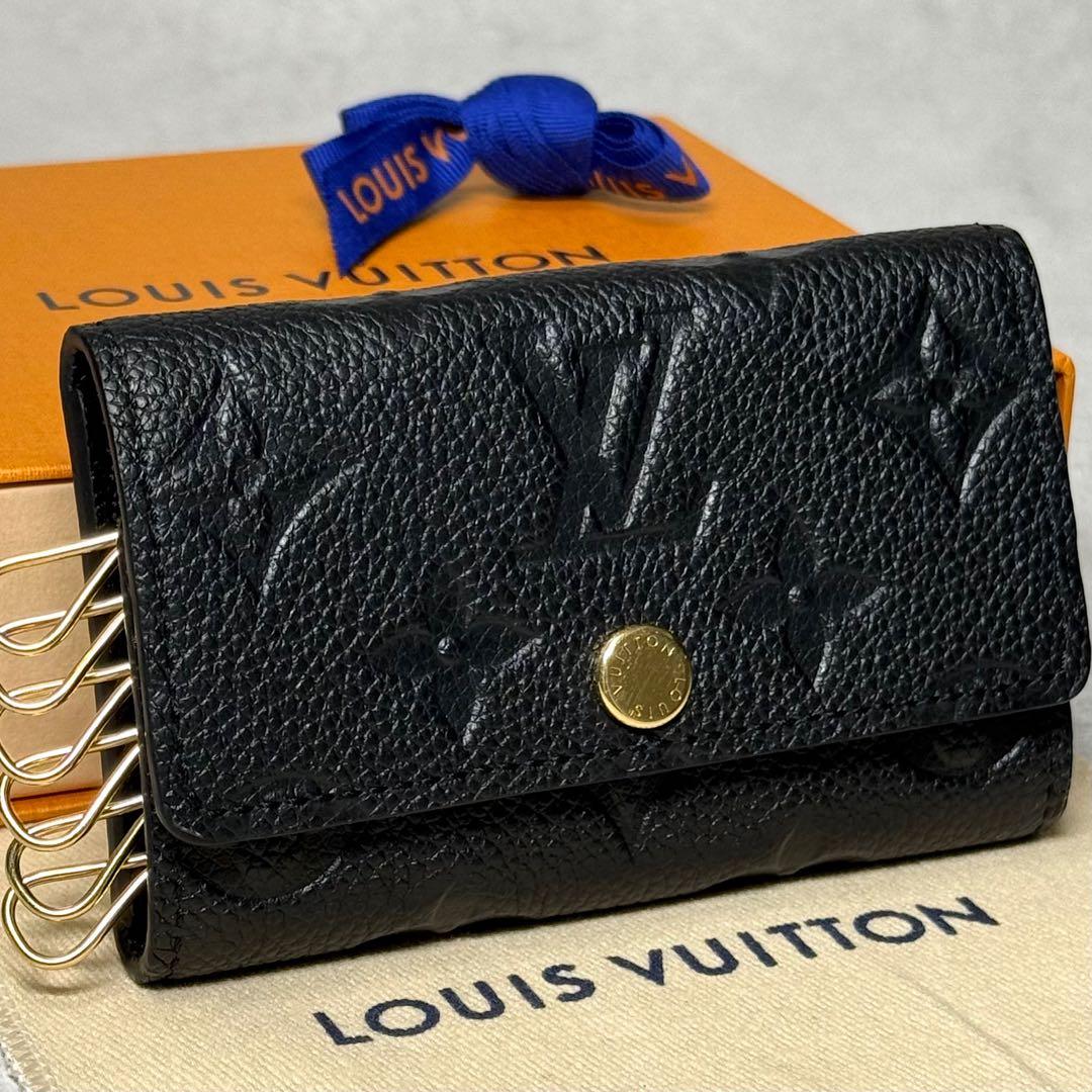 ルイヴィトン モノグラム アンプラント ノワール ミュルティクレ6 キーケース