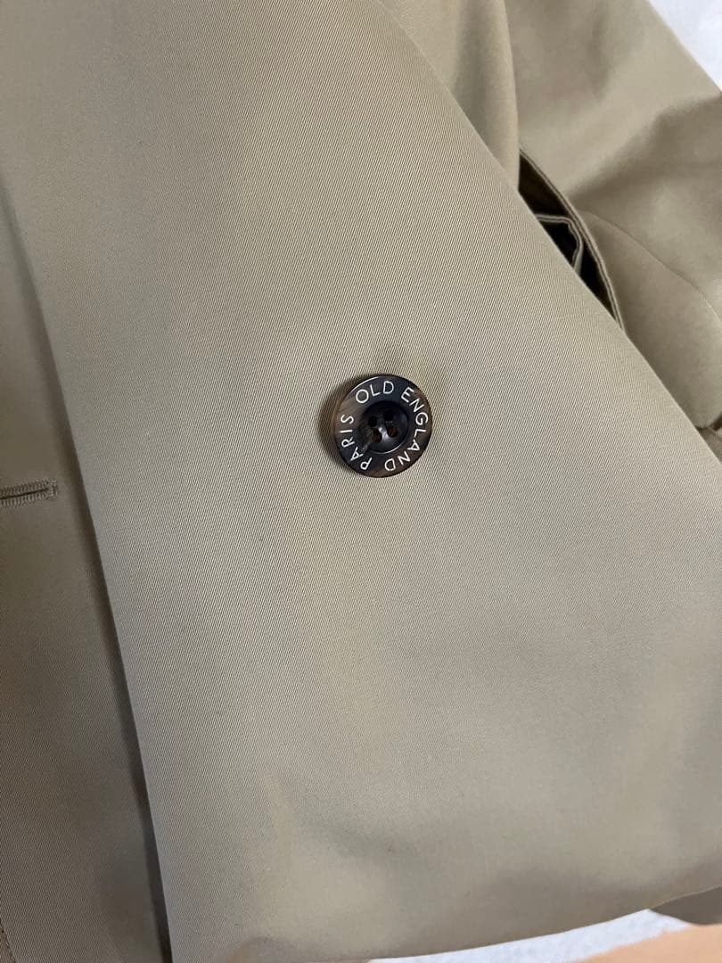 OLD ENGLAND ベージュ トレンチコート ウエストベルト、ライナー付き