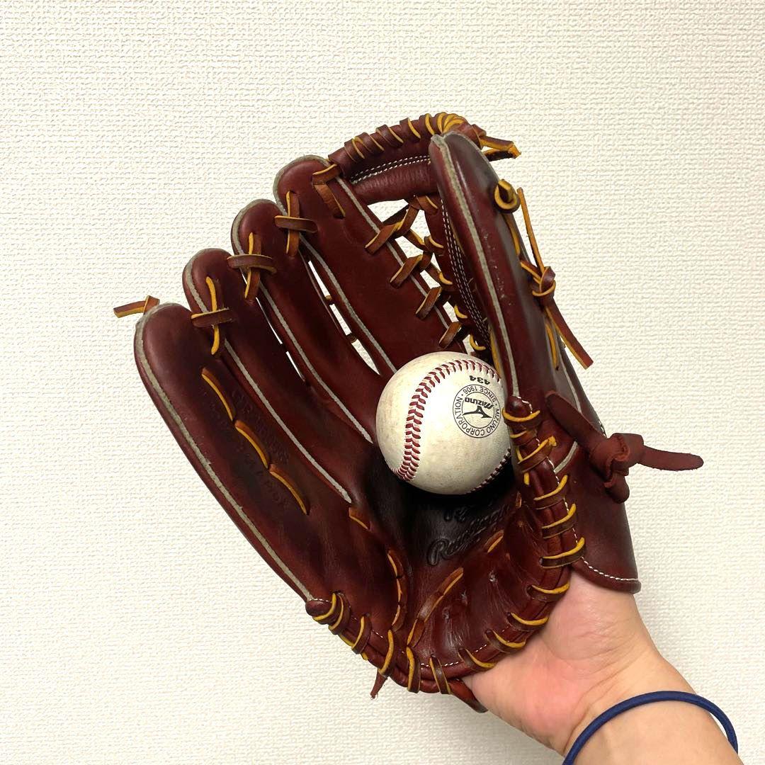 325 ローリングス HOH 即戦力 美品 軟式 外野手用グローブ 左投げ