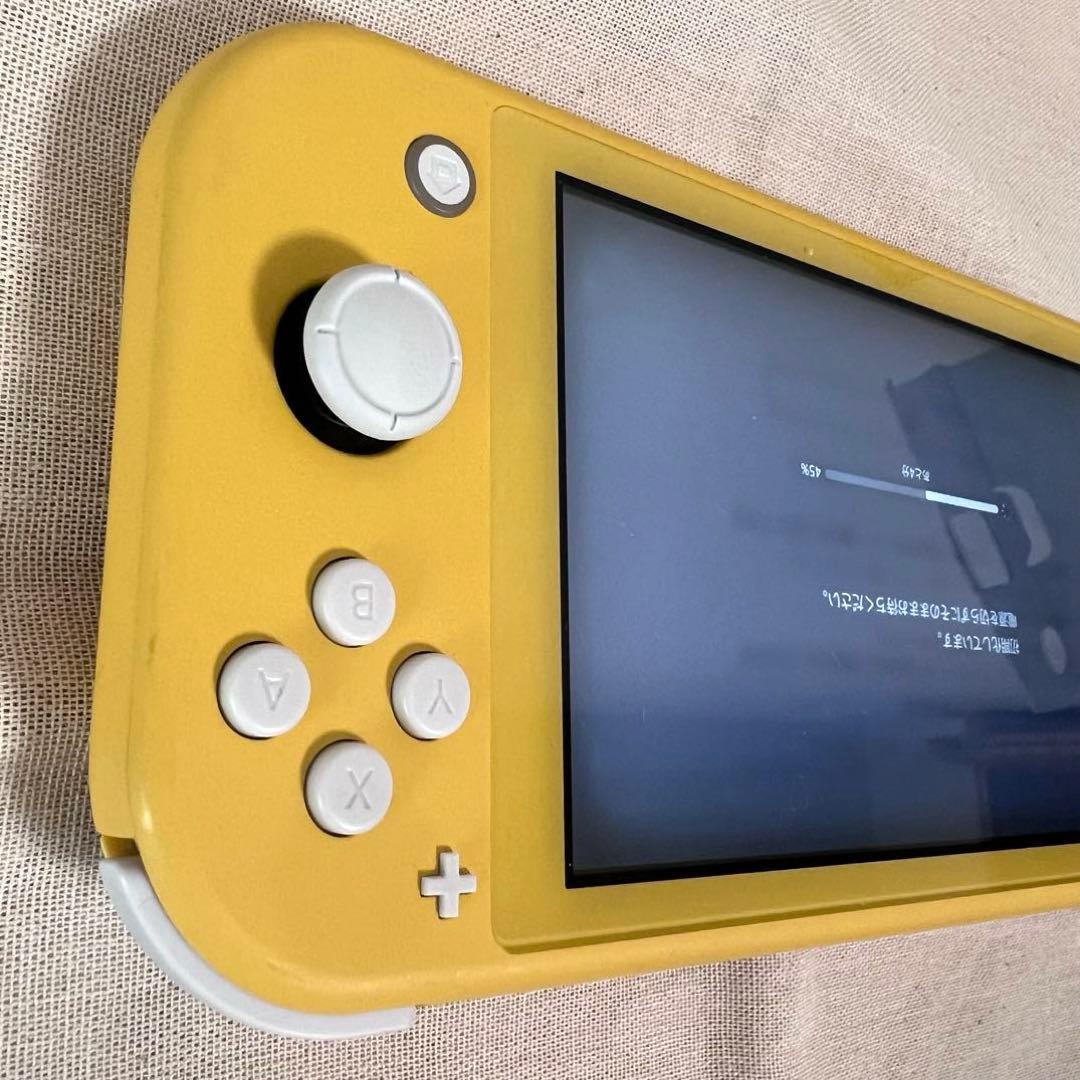 【美品・動作確認済み】Switchライト（イエロー）スティックカバー、イヤホン付