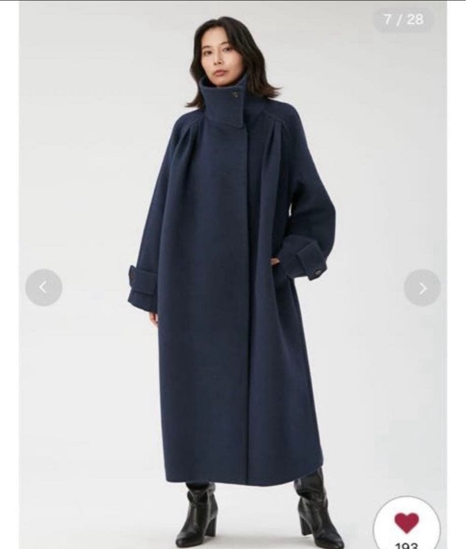 FRAY I.D（フレイ アイディー） バルマカンコート　ネイビー S