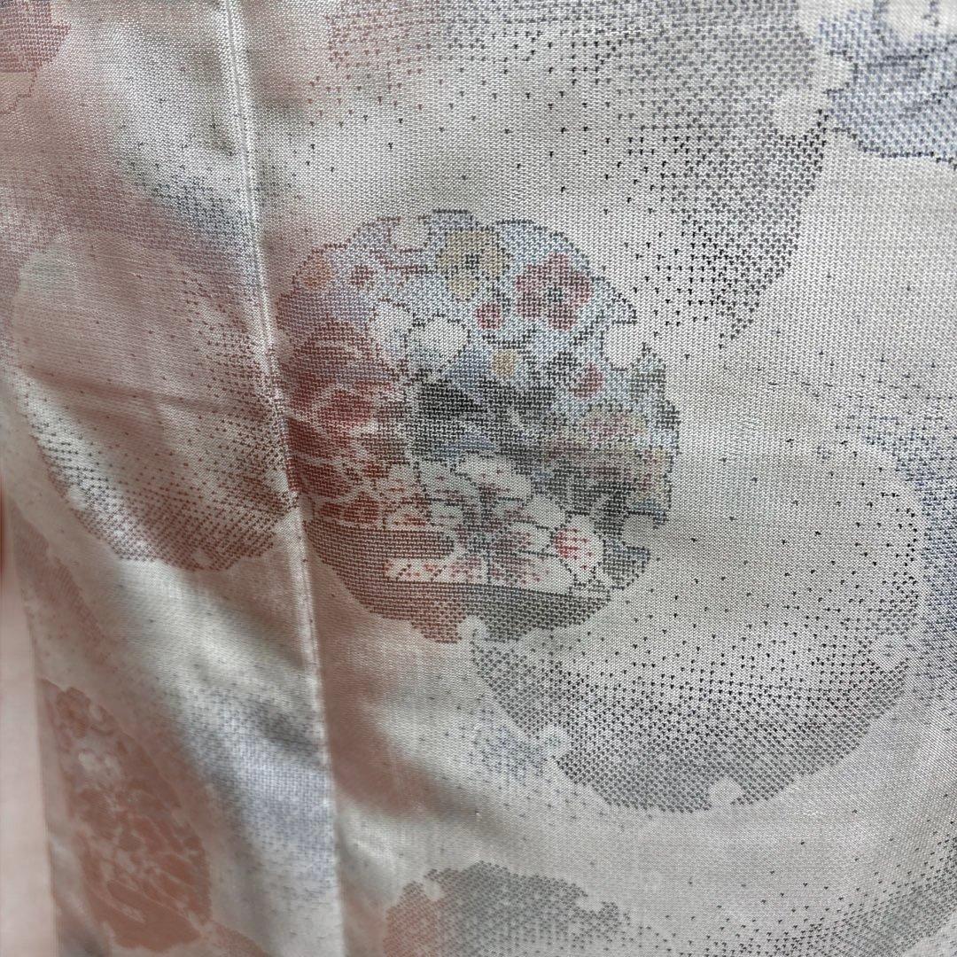 本場大島紬 白大島 雪輪 未使用