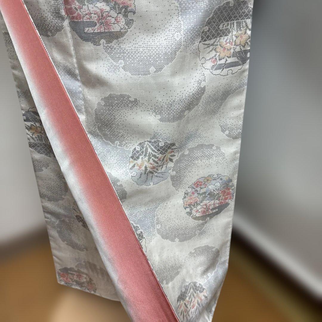 本場大島紬 白大島 雪輪 未使用