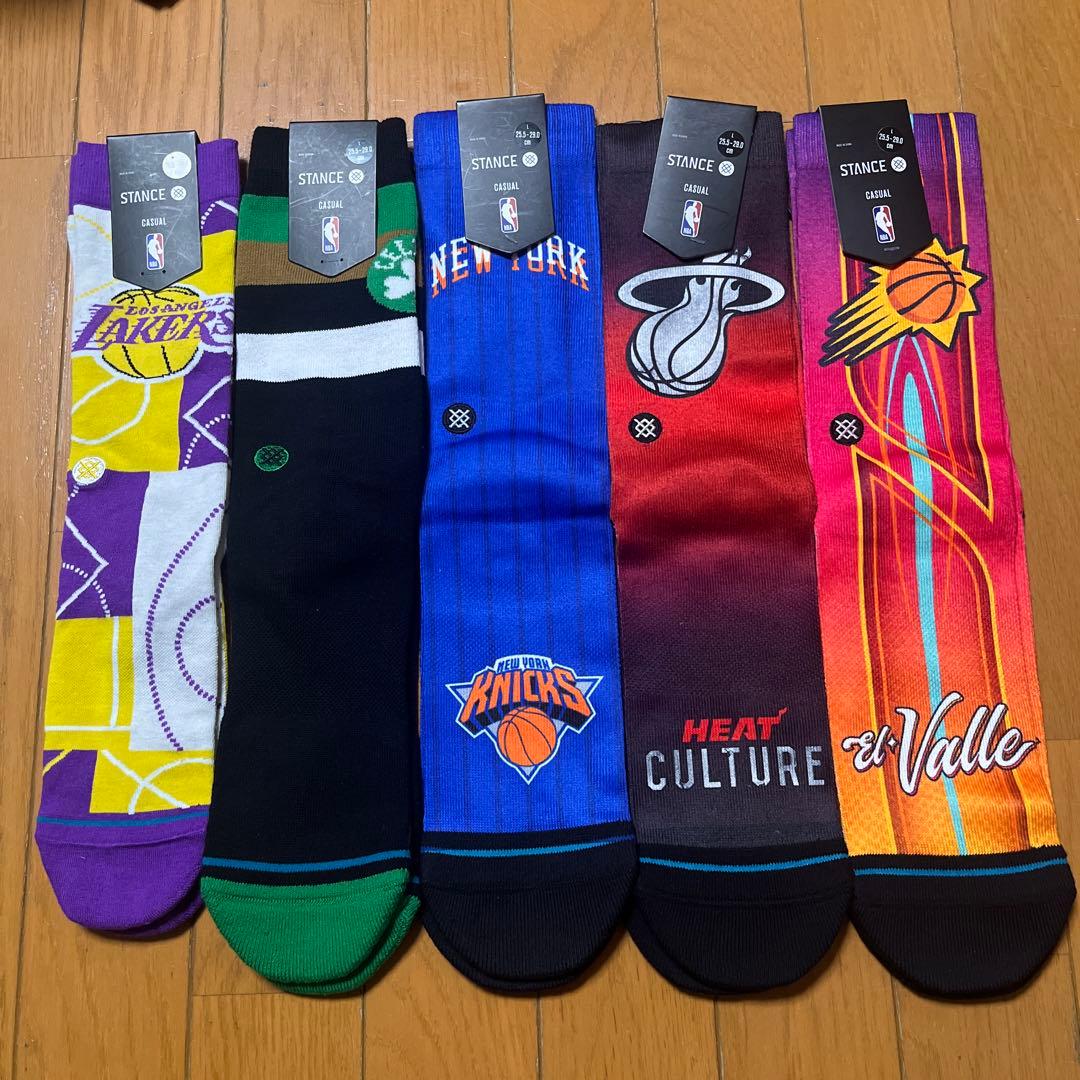 STANCE NBA チームソックス 5足セット