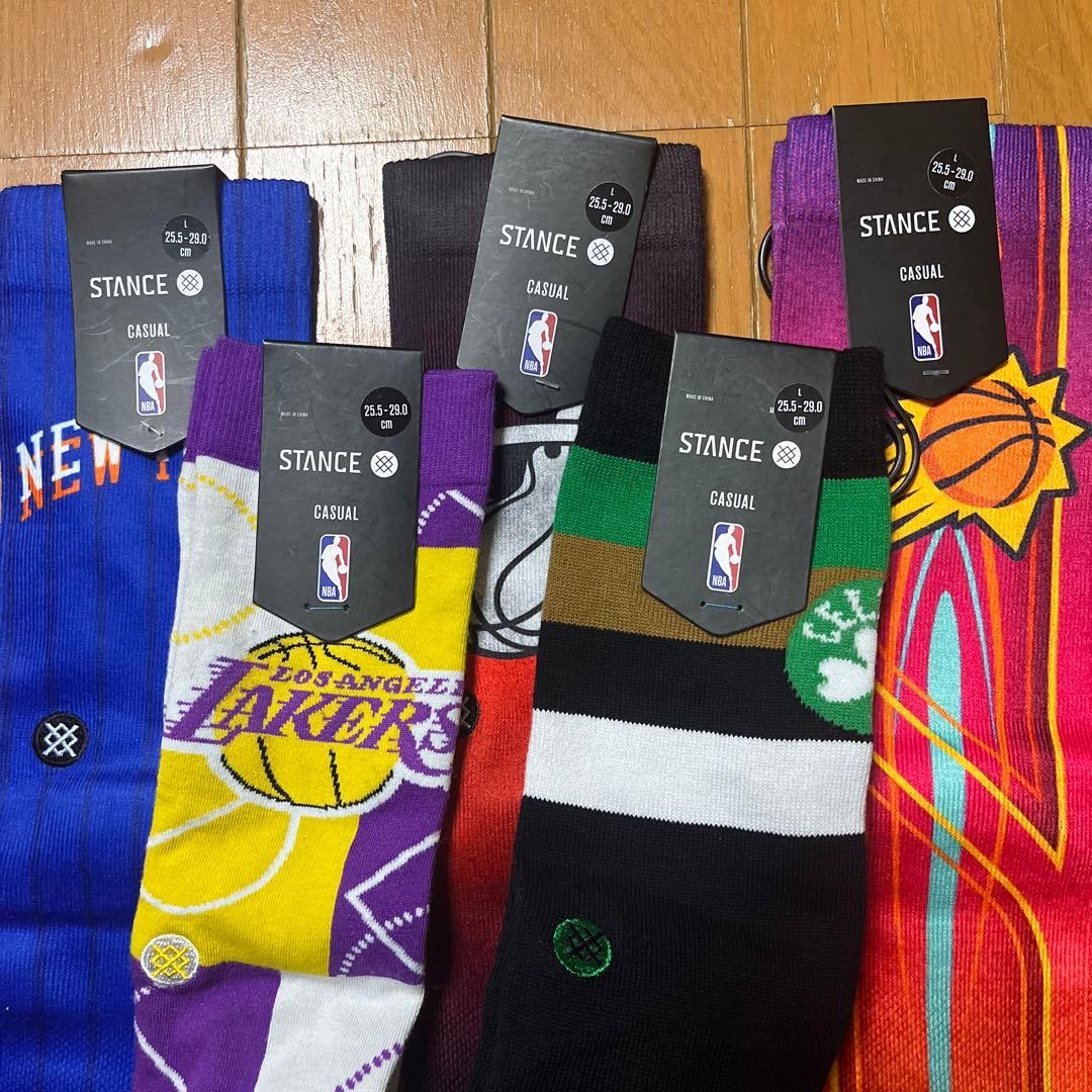 STANCE NBA チームソックス 5足セット