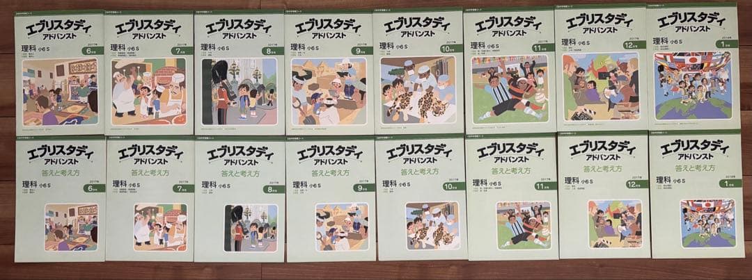 解答解説付き　エブリスタディ　アドバンスト　小6 算数　理科　社会