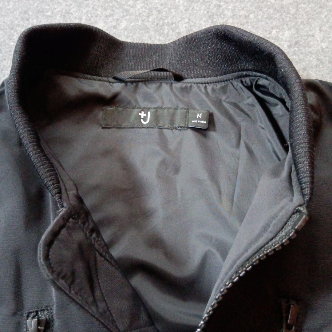 ユニクロ +J ジルサンダー コラボ MA1 オーバーサイズブルゾン ブラック