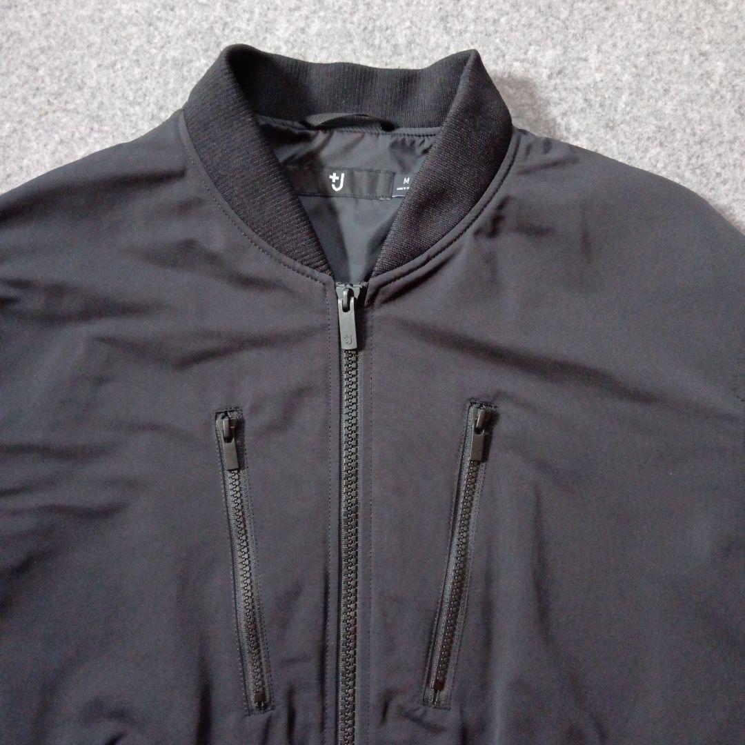 ユニクロ +J ジルサンダー コラボ MA1 オーバーサイズブルゾン ブラック