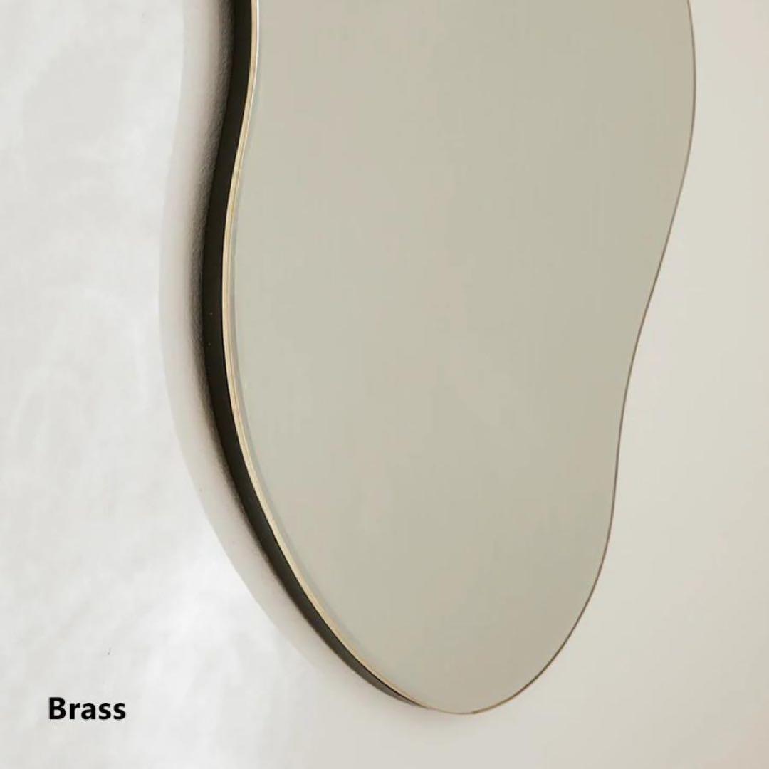 美品 ♡︎ ファームリビング　ポンドミラー　ブラス　ミラー　鏡　おしゃれ