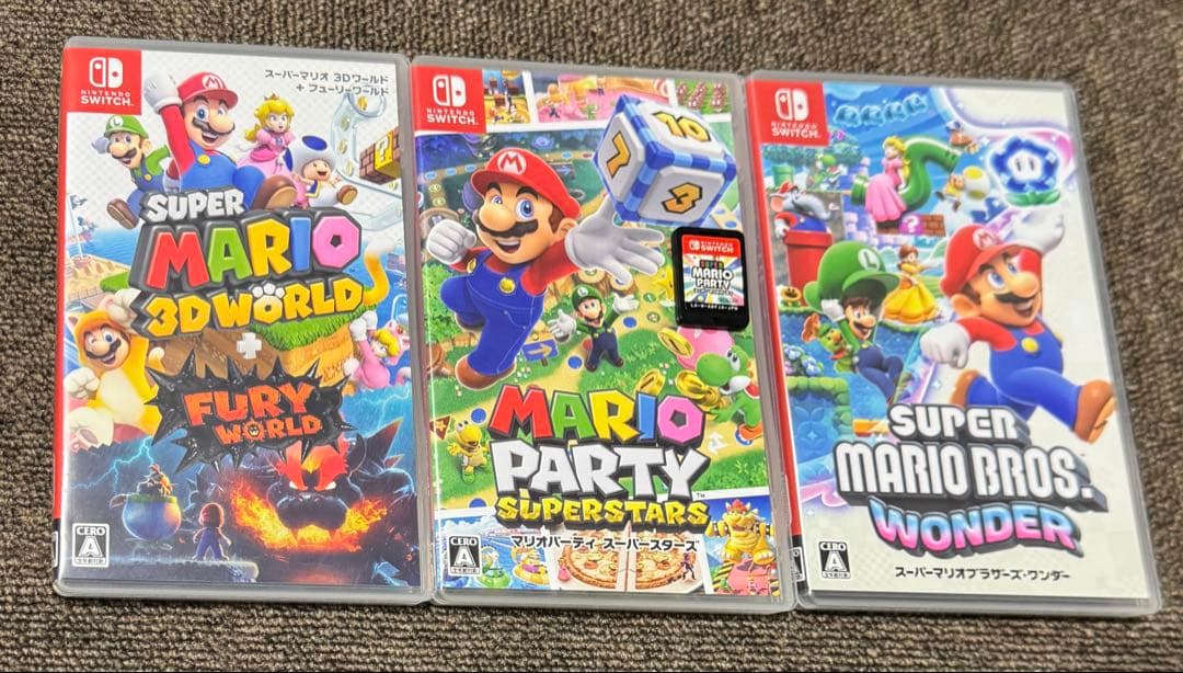Switch マリオ　パーティ　3Dワールド　ワンダー　4本　まとめ