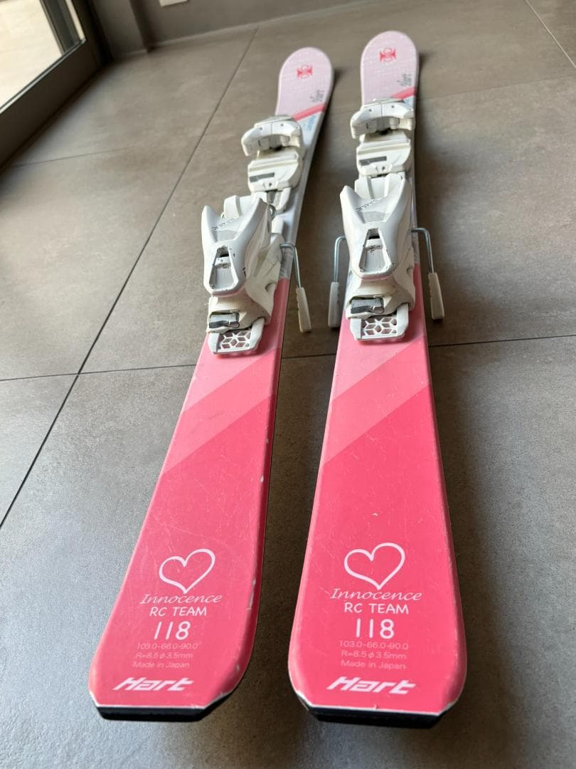 スキー板118cm ＆ ブーツ22cm　2点セット（身長124～136cm）