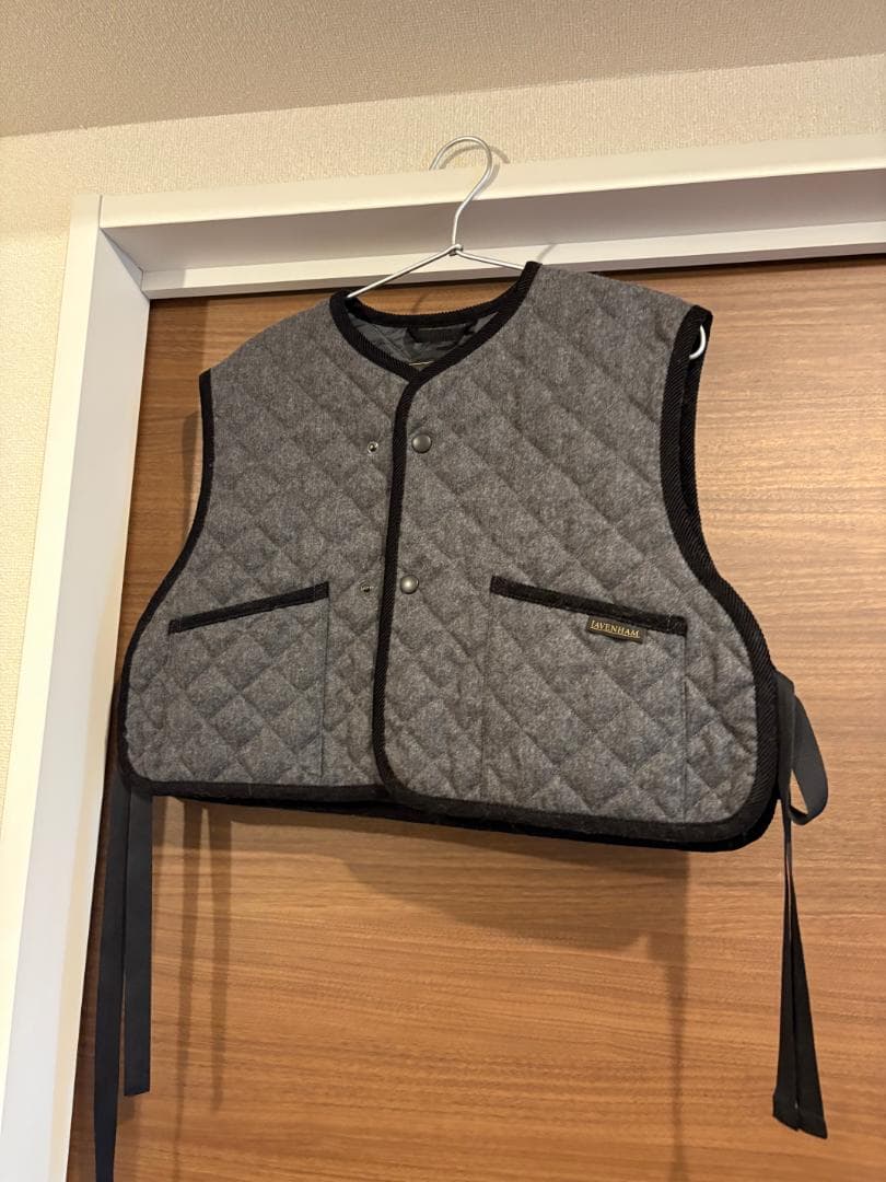 【美品】ラベンハム／LAVENHAM　ウールベストジレ