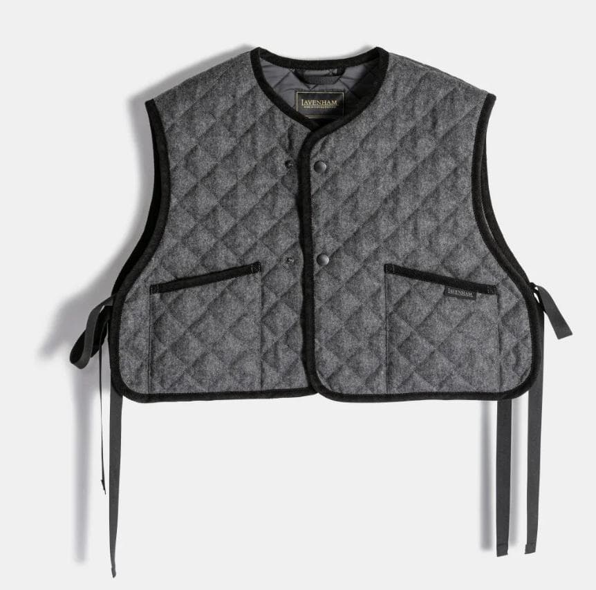 【美品】ラベンハム／LAVENHAM　ウールベストジレ