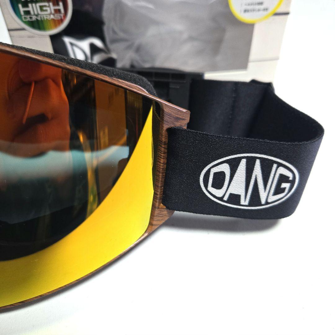 DANG ゴーグル　ハイコントラスト　ゴールドミラー　スノーボード